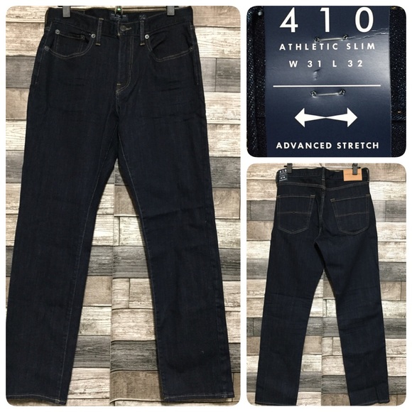 Lucky Brand 410 Athletic Slim Jeans Men’s 31x32 Dark Wash Blue Denim Stretch - Picture 1 of 12